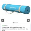 Anti-Slip Yoga Mat (Blue), 4mm thick